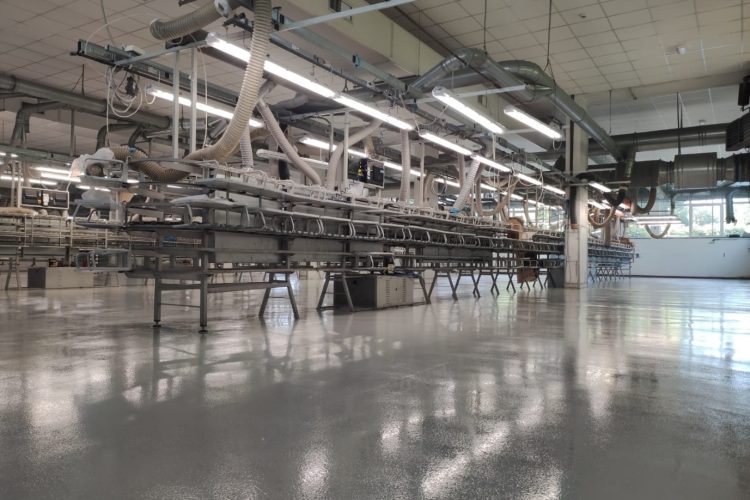 Pavimento industriale in resina per settore metalmeccanico